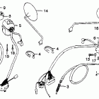 CB450T Рулевые переключатели и троса