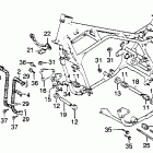 CB900C Frame @ oil cooler
