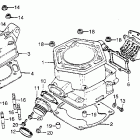 CR250R Cylinder head @ cylinder  @ reed valve 81-82