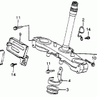 XL500R Xl500r steering stem @ horn 82