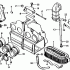CB750F Воздухозаборник