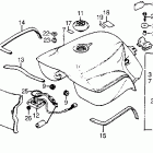CX500TC Топливный бак