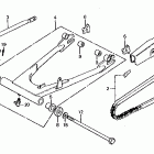 CB650 Swingarm @ chain case