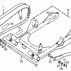 CB125S Swingarm @ chain case y-