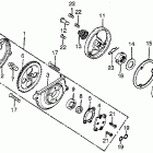 CB125S Oil pump @ oil filter rotor