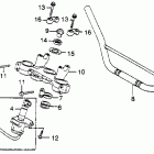 XL500R Руль и панель переднего номера