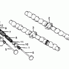 CB750K Распредвал и клапана