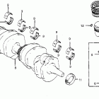 CB650SC Коленвал и поршни