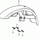 CB450T Переднее крыло