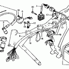 XL100S Wire harness @ ignition coil 81-82