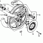 CX500TC Front wheel @ disc