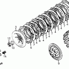 CX500TC Сцепление