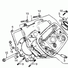 CX500TC Левая головка цилиндров
