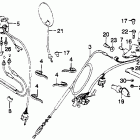 GL1100I Handle lever @ cable @ switch  @ mirror