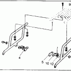 CB750F Luggage rack bracket set