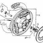 CX500TC Заднее колесо