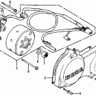 CR80R Left crankcase cover  @ alternator 80-82
