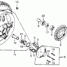 CB750C Заднее колесо