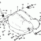 XR250R Крышка картера правая