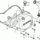 CR125R Left crankcase cover 81-82