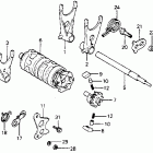 CR125R Gearshift drum 81-82