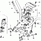 CB750F Handlebar @ top bridge @ key set