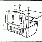 CB750F Fixed type trunk-clr mtch 81-82