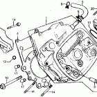 CX500C Левая головка цилиндров