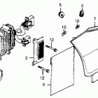 CB650SC Left side cover @ rectifier