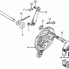 CT70 Задний тормоз