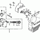 CB650 Left crankcase cover @ oil pump