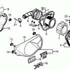 XR80 Air cleaner @ side cover 79-82
