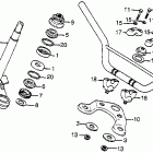 XR80 Handlebar @ top bridge  @ steering stem 79-82