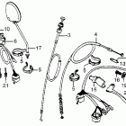 CB750C Handle lever @ cable @ switch  @ mirror