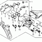 CX500TC Задний суппорт тормозной