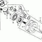 CR80R Crankshaft @ piston 80-82