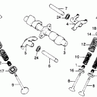 CB450T Распредвал и клапана