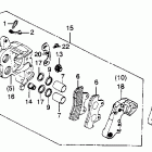 CB900C Front brake caliper 82