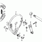CX500C Задний тормоз
