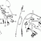 CB900F Рулевые переключатели, рычаги и троса