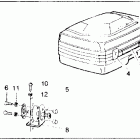 CB750F Detachable luggage