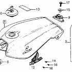 CB650SC Топливный бак