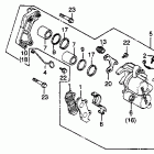 GL500I Передний тормозной суппорт