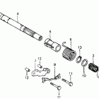 CR125R Kick starter spindle 82