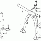 CB750C Подножка