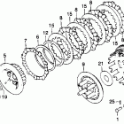XR250R Сцепление