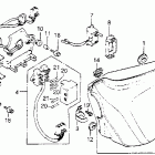 CM400A Left side cover @ rectifier