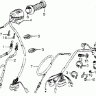 CM400A Cm400a handle lever @ cable @ mirror  @ switch 79-81