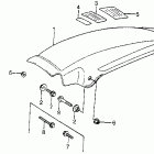 CR250R Rear fender 81