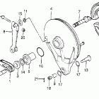 CR250R Rear brake panel 81